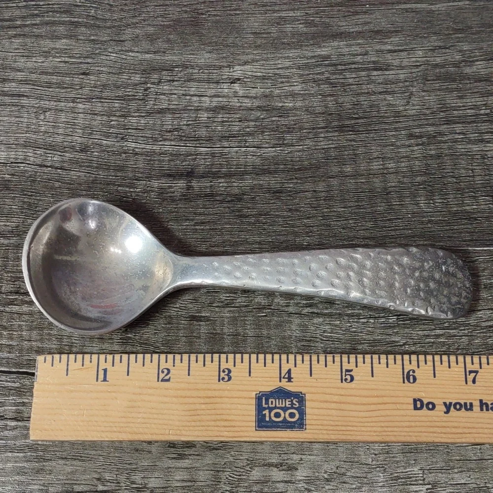 Mexican Pewterware Serving Spoon